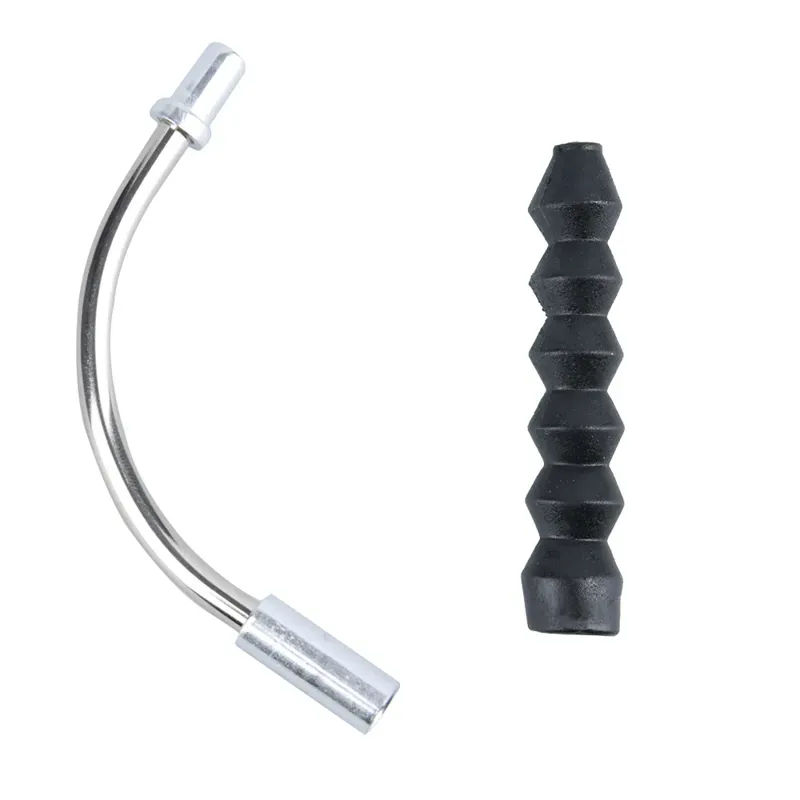 Oxford 50x 90 Deg V Brake Lead Pipe and Boot in Black