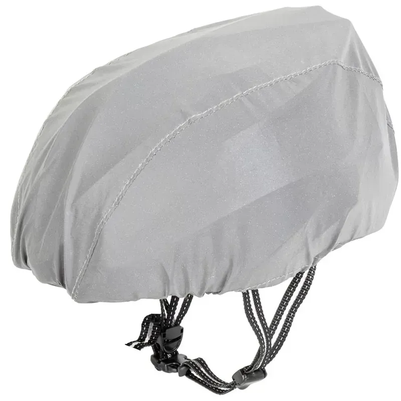 M-Wave Helmet Cover In Silver Full Reflective Fabric-1