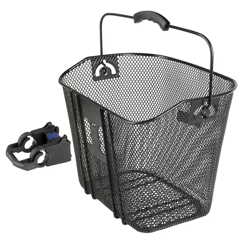 M-Wave BA-F Clip Bar Steel Front Basket In Black-2