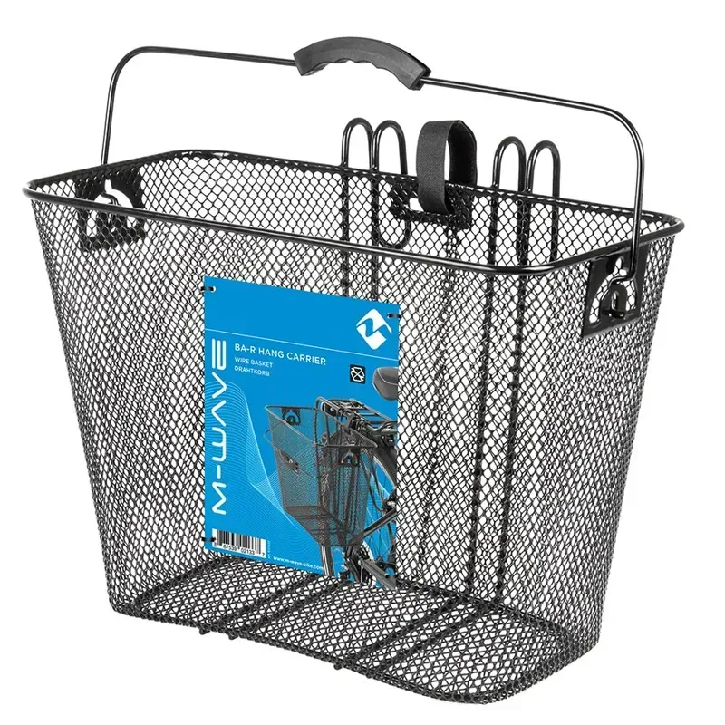 M-Wave BA-R Hang Carrier Removable Rear Basket in Black-2