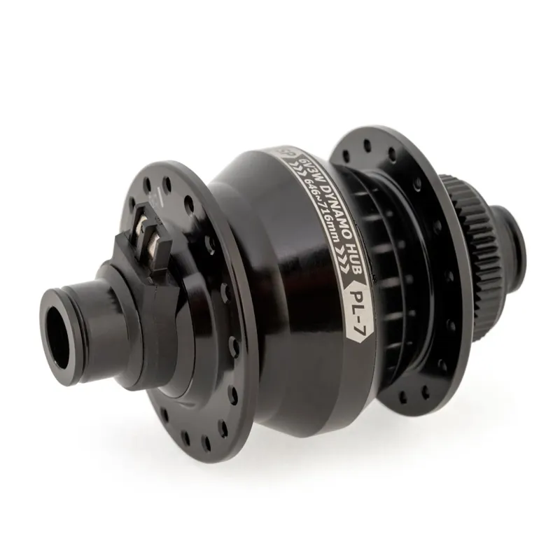 SP PL-7 12mm Through Axle Dyno Hub Dynamo Front Hub in Black -2