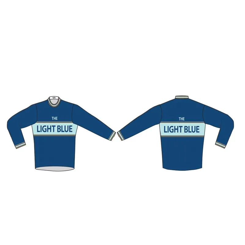 The Light Blue Classic Long Sleeve Merino Wool Jersey-1