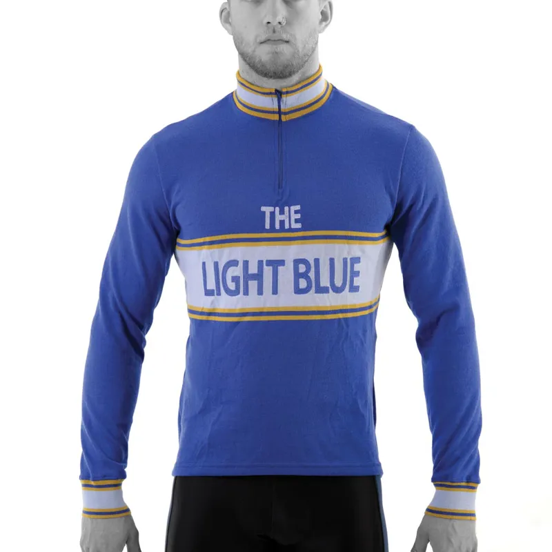 The Light Blue Classic Long Sleeve Merino Wool Jersey