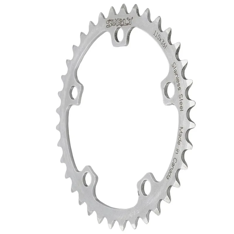 Surly Stainless Chainring 5 Arm 130mm BCD Silver