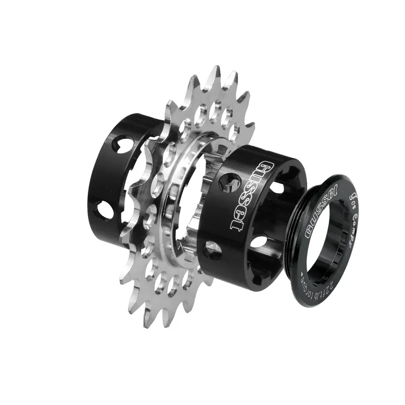 Gusset Double-6C Single Speed Converter Black 18T