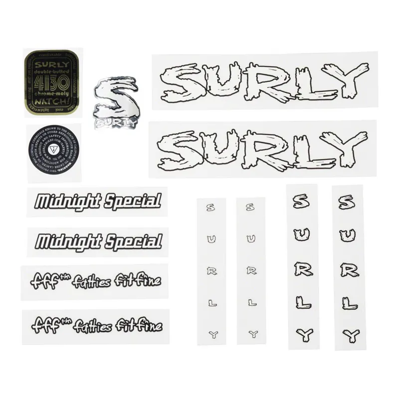 Surly Decal Kits White Midnight Special
