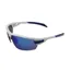 BZ Optics PHO Mirrored Glasses - Blue lens in White + Blue Trim