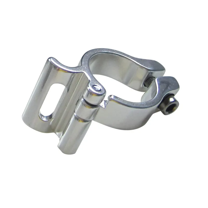 28.6 Braze-on Front Mech Adaptor Silver