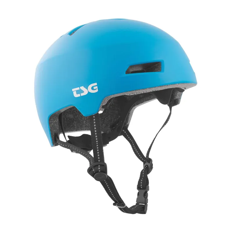 TSG Status Helmet Cyan With Integrated LED Light-1