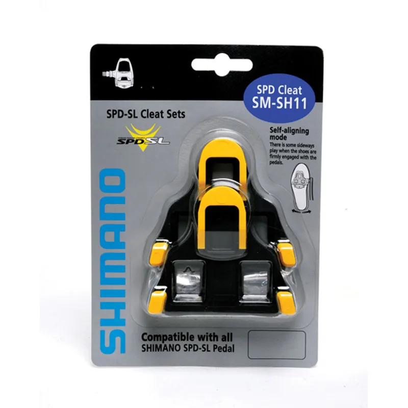 Shimano Yellow Cleats SPD-SL 6 degree Float 
