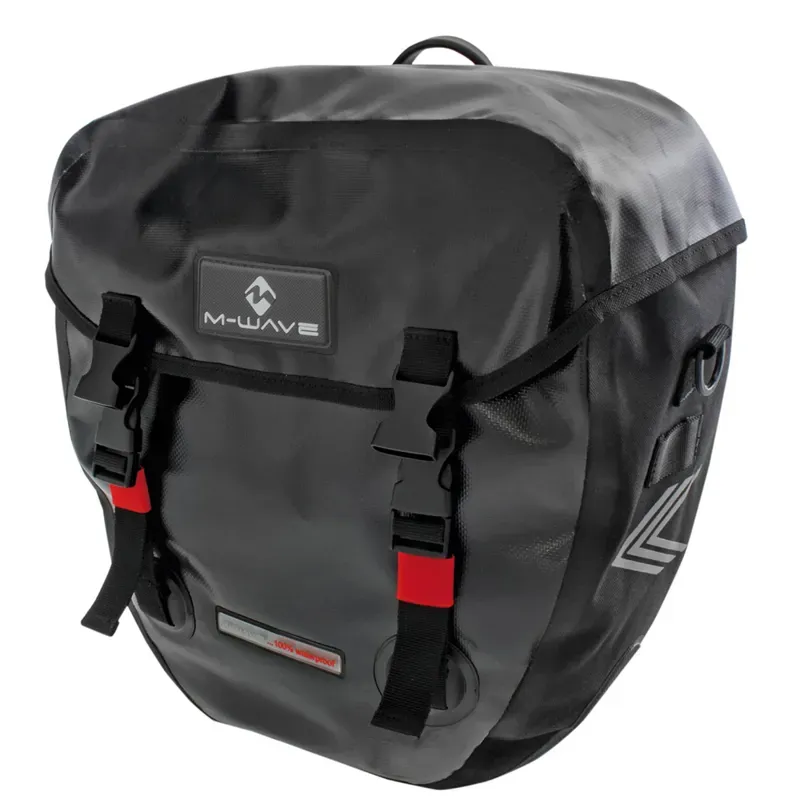 M-Wave Alberta 40L Pannier Bags in Black