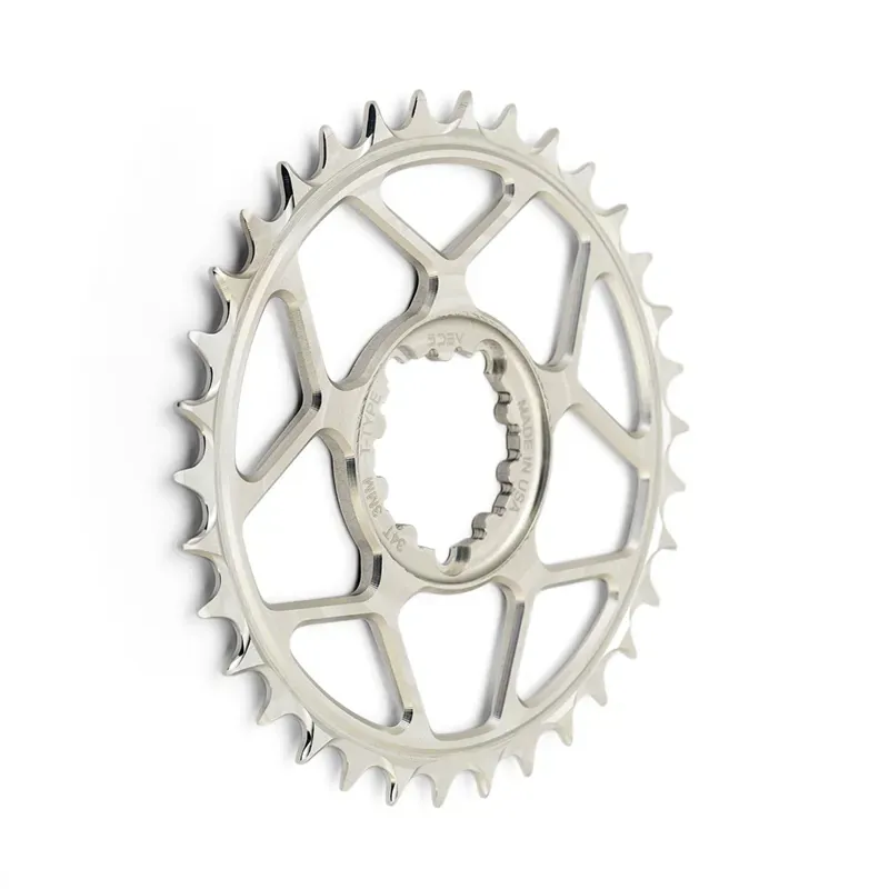5Dev 3-Bolt Direct Mount T-Type Aluminium Chainring Raw Silver 