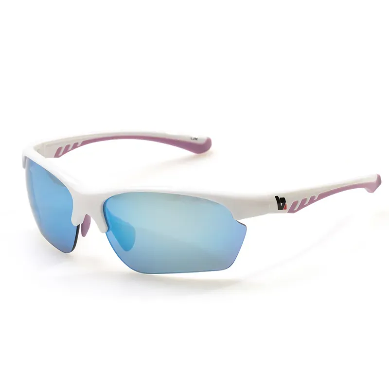 BZ Optics LJM Blue Mirrored Glasses in White