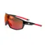 BZ Optics RST Mirrored Glasses in Black with Red Lens