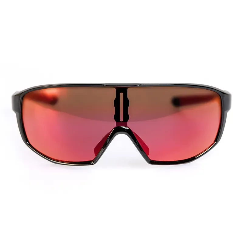 BZ Optics RST Mirrored Glasses in Black with Red Lens-1