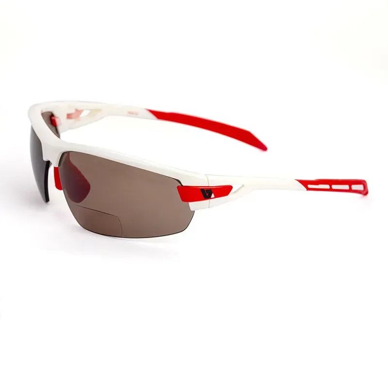BZ Optics PHO Bi-focal HD Lens in White with Red Trim