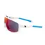 BZ Optics RST Mirrored Glasses in White with Red Lens