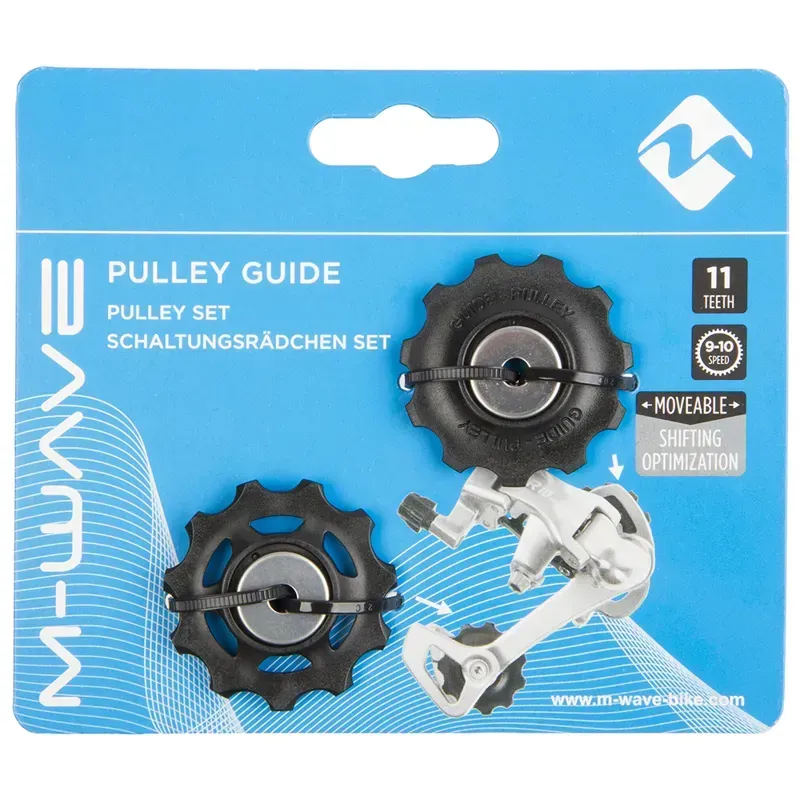 M-Wave 9/10 Speed Guide Pulley Set in Black-1