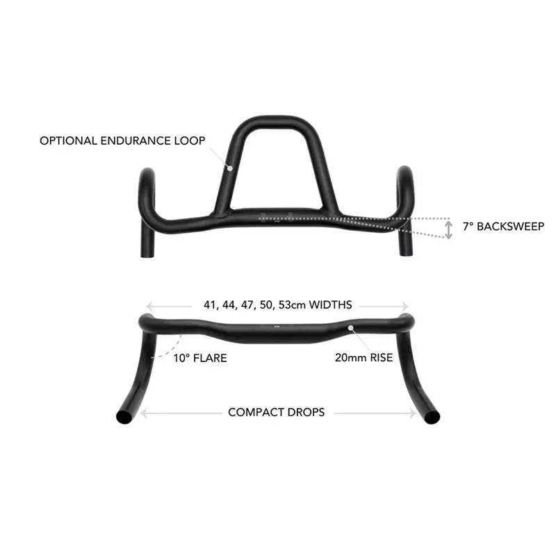 Redshift Kitchen Sink Low Flare Handlebars - Loop-1