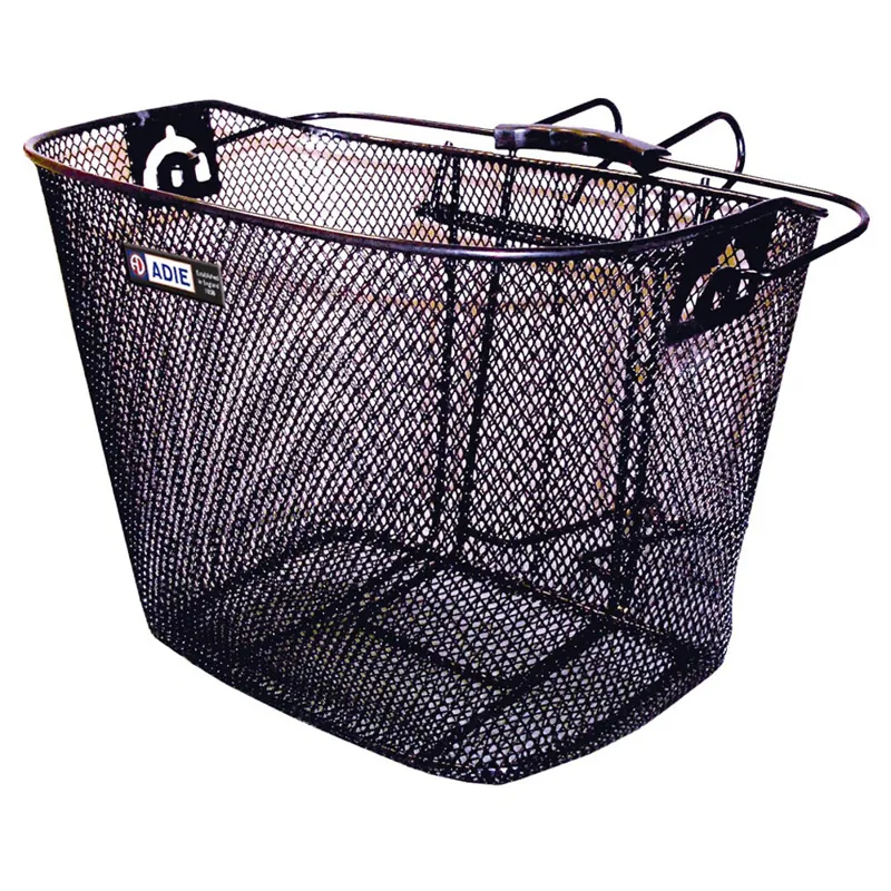 Adie Mesh Front Basket With Handlebar Clip On Holder Black