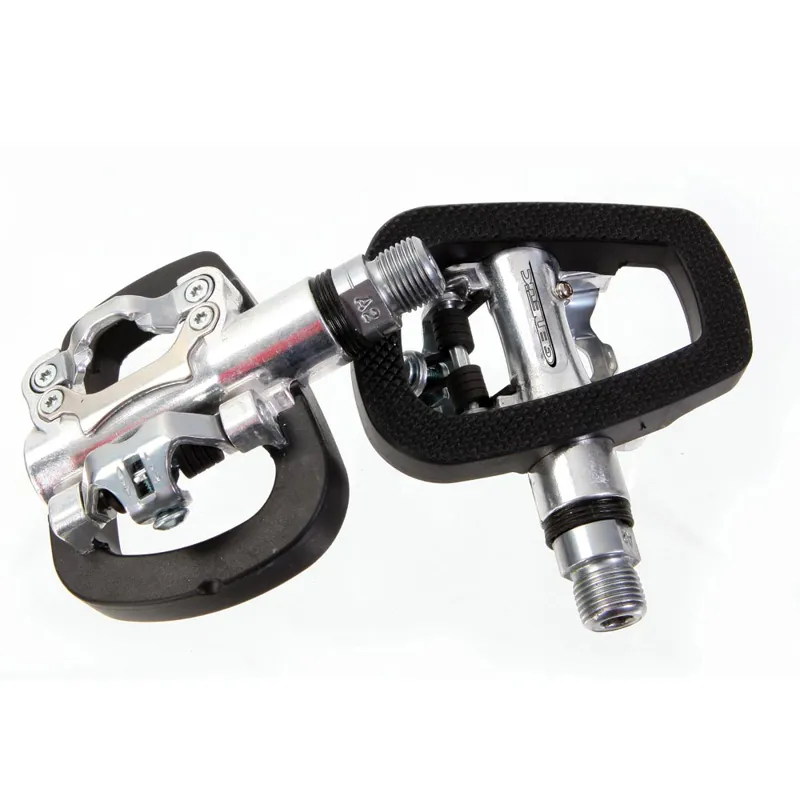 Genetic Executive Singlse Sided Clipless Pedals Silver / Black SPD