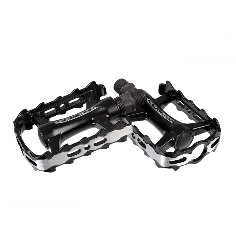 Genetic Drift Flat Pedal Black / Silver Dual Sided
