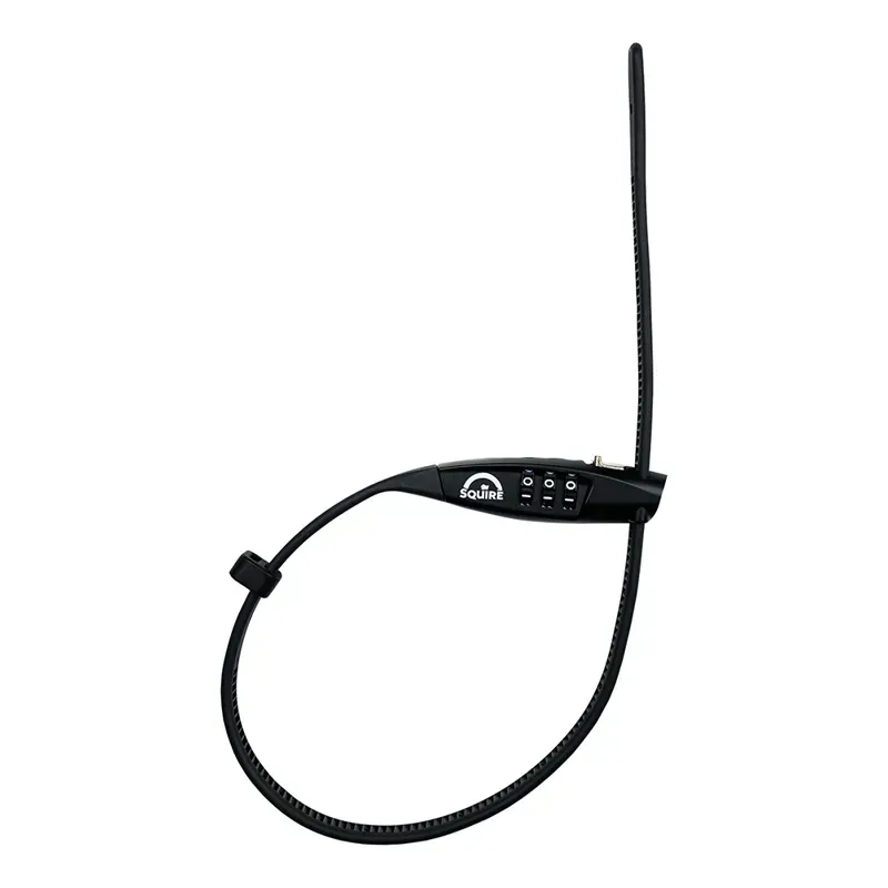 Squire Straplok Combi 10 - Ultra-Lightweight Zip-Tie Style Lock Black