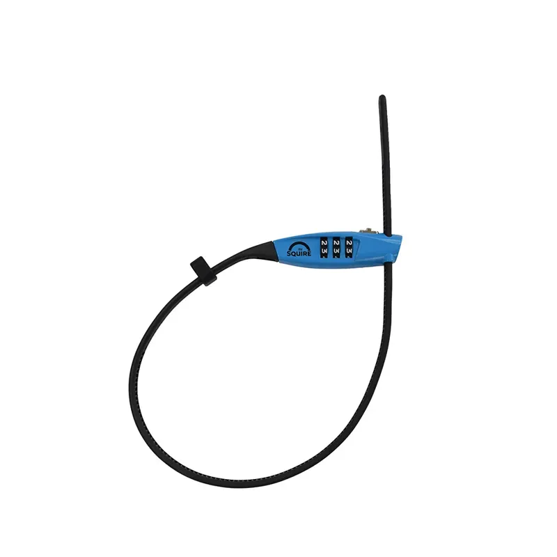 Squire Straplok Combi 10 - Ultra-Lightweight Zip-Tie Style Lock Blue