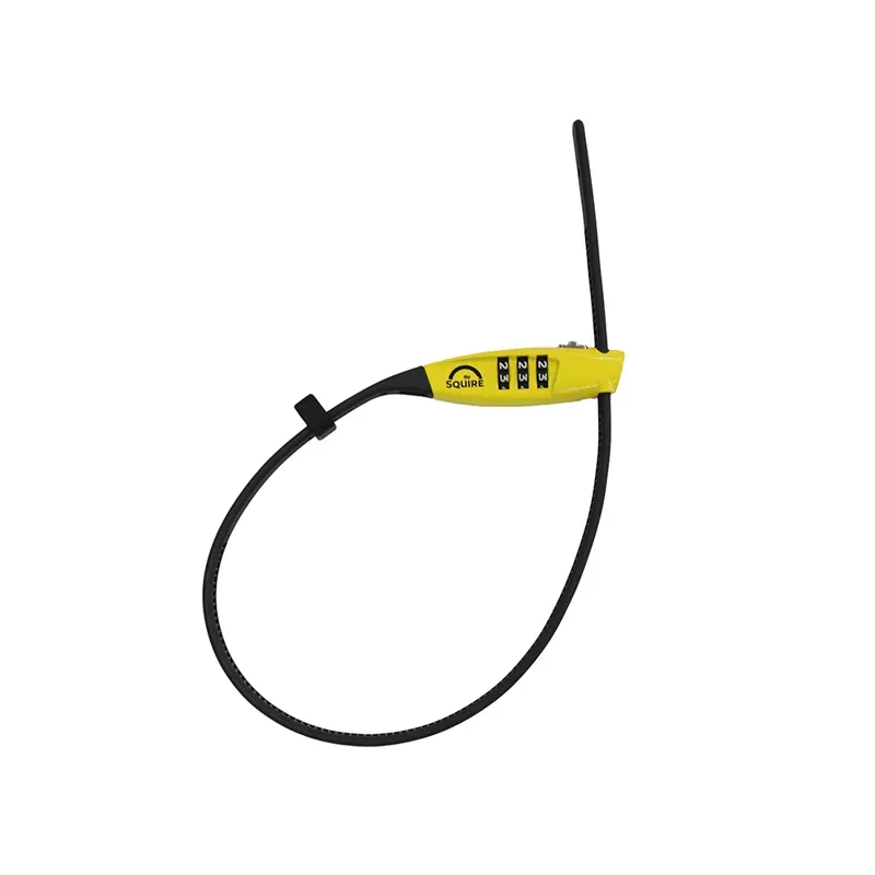 Squire Straplok Combi 10 - Ultra-Lightweight Zip-Tie Style Lock Yellow