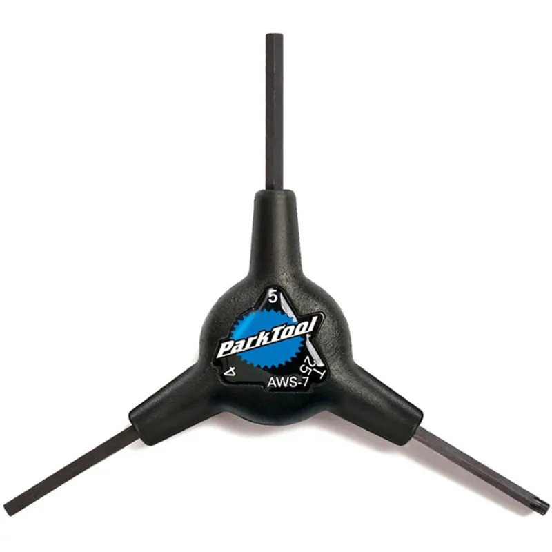 Park Tool AWS-7 3-Way Hex and Torx Compatible Wrench in Black