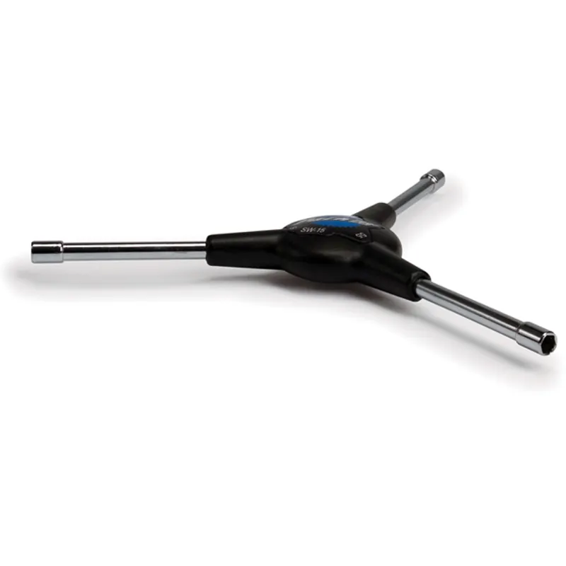 Park Tool Square/5mm/5.5mm 3-Way Internal Spoke Wrench in Black