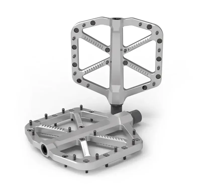 5Dev Trail/Enduro Pedals Raw Silver 106x110mm