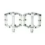 Renthal Pedals - Revo-F in Polished Sliver
