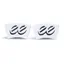 Cane Creek EE Brake Coloured Logo Badge Pair in White