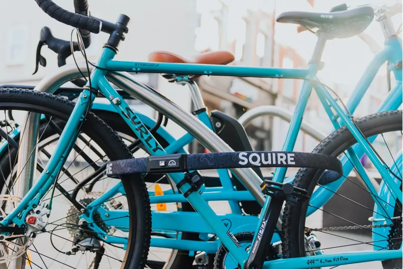 Squire Straplok 35/850 - Wearable Keyed Alike Twin Bike Locks in Black-1