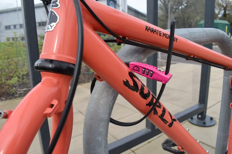 Squire Straplok Combi 10 - Ultra-Lightweight Zip-Tie Style Lock Pink-2