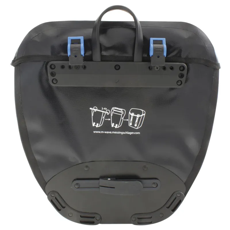 M-Wave Alberta 40L Pannier Bags in Black-1
