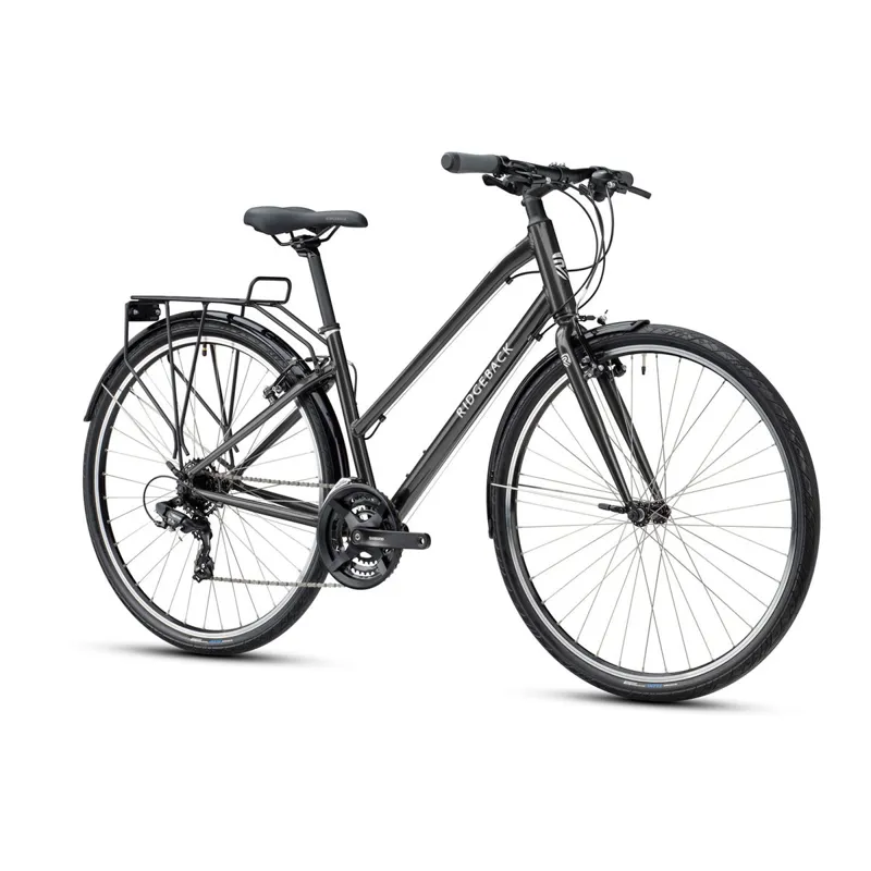 Ridgeback Speed Open Frame Hybrid Bike in Grey-1