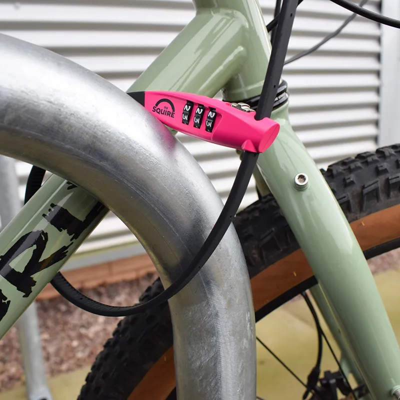 Squire Straplok Combi 10 - Ultra-Lightweight Zip-Tie Style Lock Pink-1