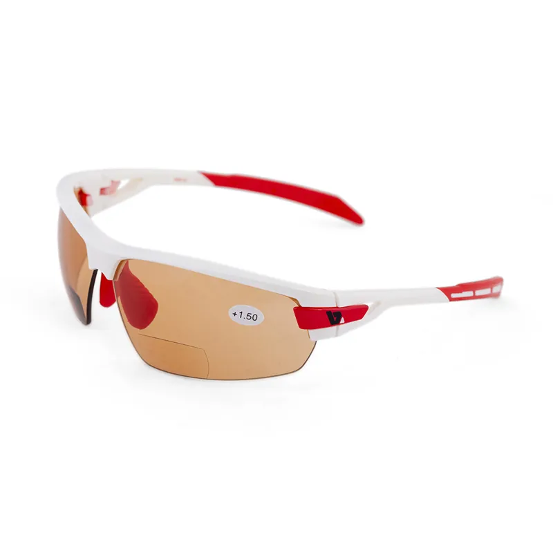 BZ Optics PHO Bi-focal Photochromic HD Lens in White with Red Trim