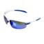 BZ Optics PHO Bi-focal Blue Mirror Glasses in White with Blue Trim