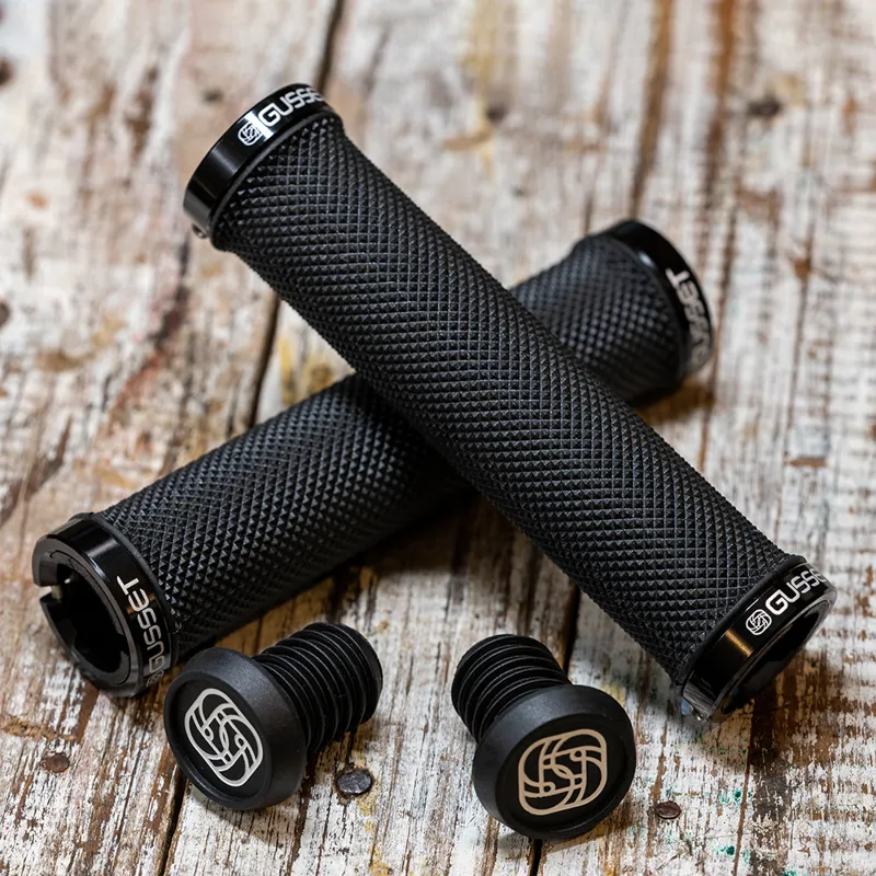 Gusset Grips - Double File Lock-On Firm Grips - Black-2
