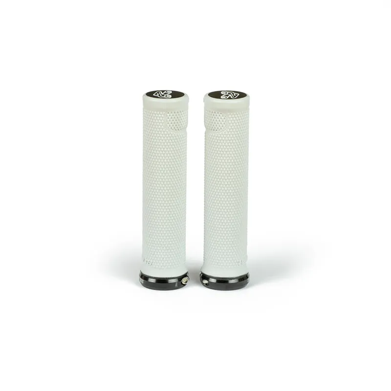 Renthal Grips - Single Collar Lock-On - Ultrasoft Compound in White-1