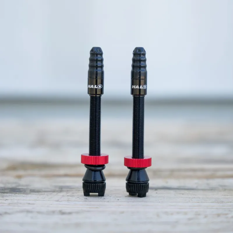 Halo Hi Flow Tubeless Valves 80mm in Black-4