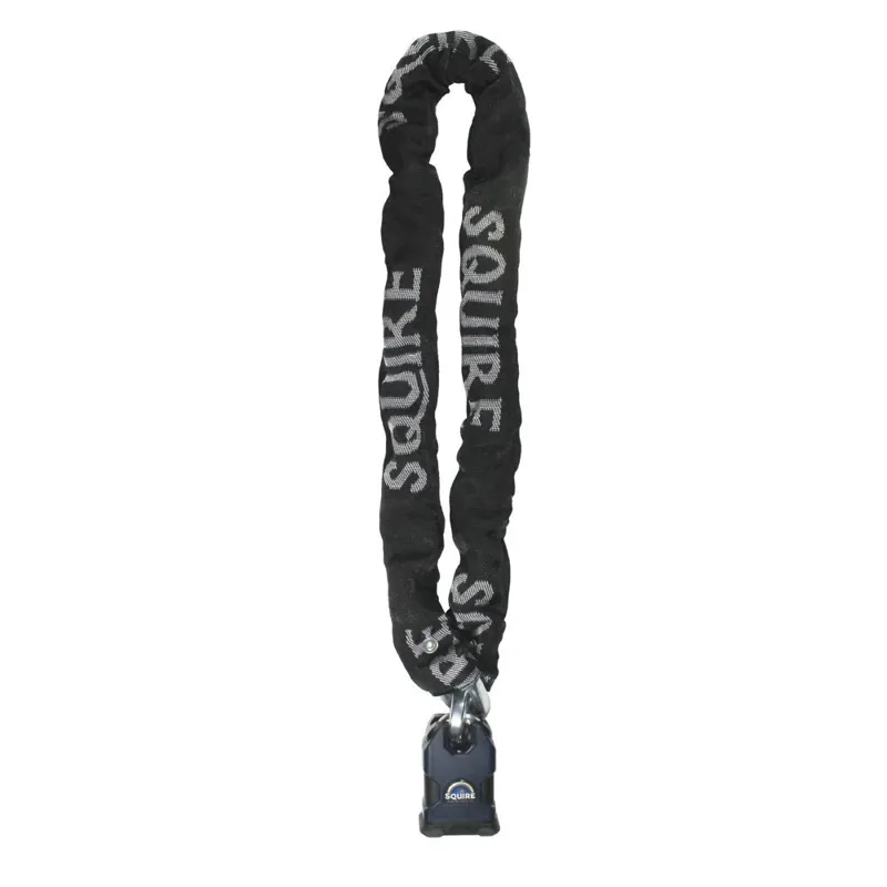 Squire Stronghold 50 Lock And Chain Blue 10x1200mm Bike Lock