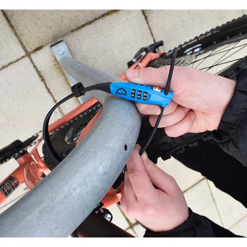 Squire Straplok Combi 10 - Ultra-Lightweight Zip-Tie Style Lock Blue-1