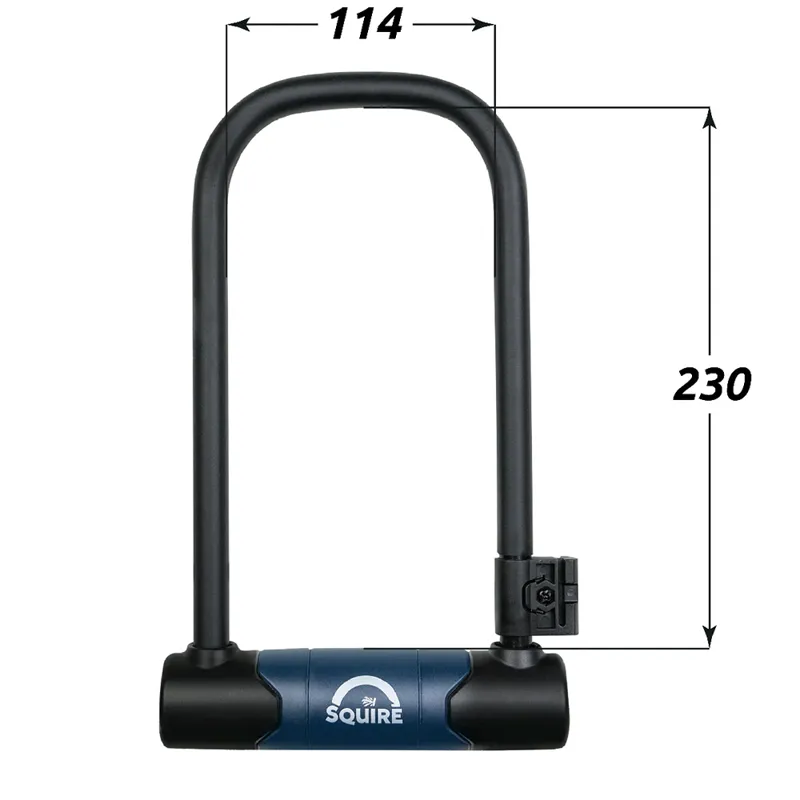 Squire Matterhorn 230/10C D-Lock And Cable Kit Black 230mm-1