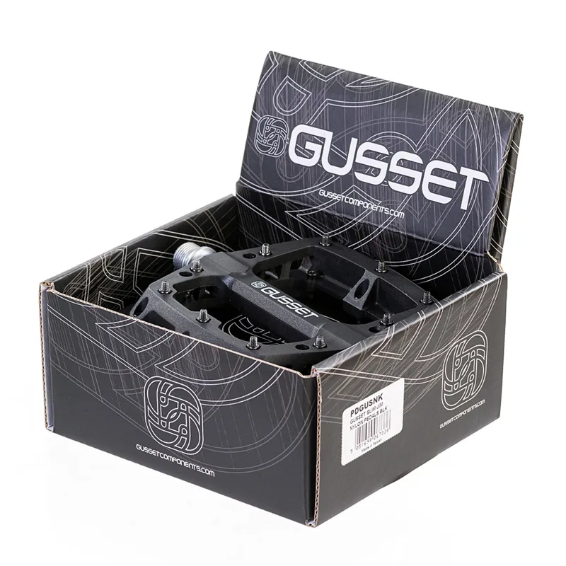 Gusset Components - Slim Jim Nylon Pedals - Black-1