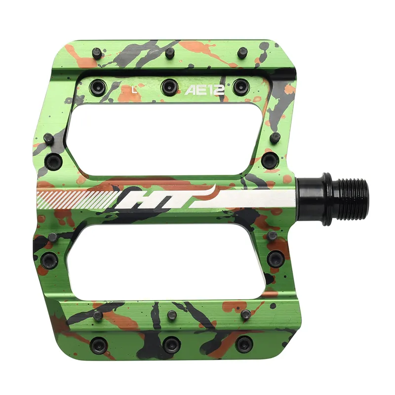 HT Components AE12 Pedals in Green Camo