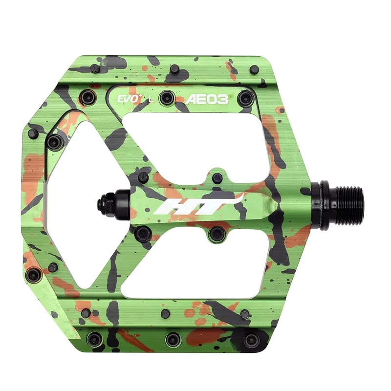 HT Components AE03 Pedals in Green Camo